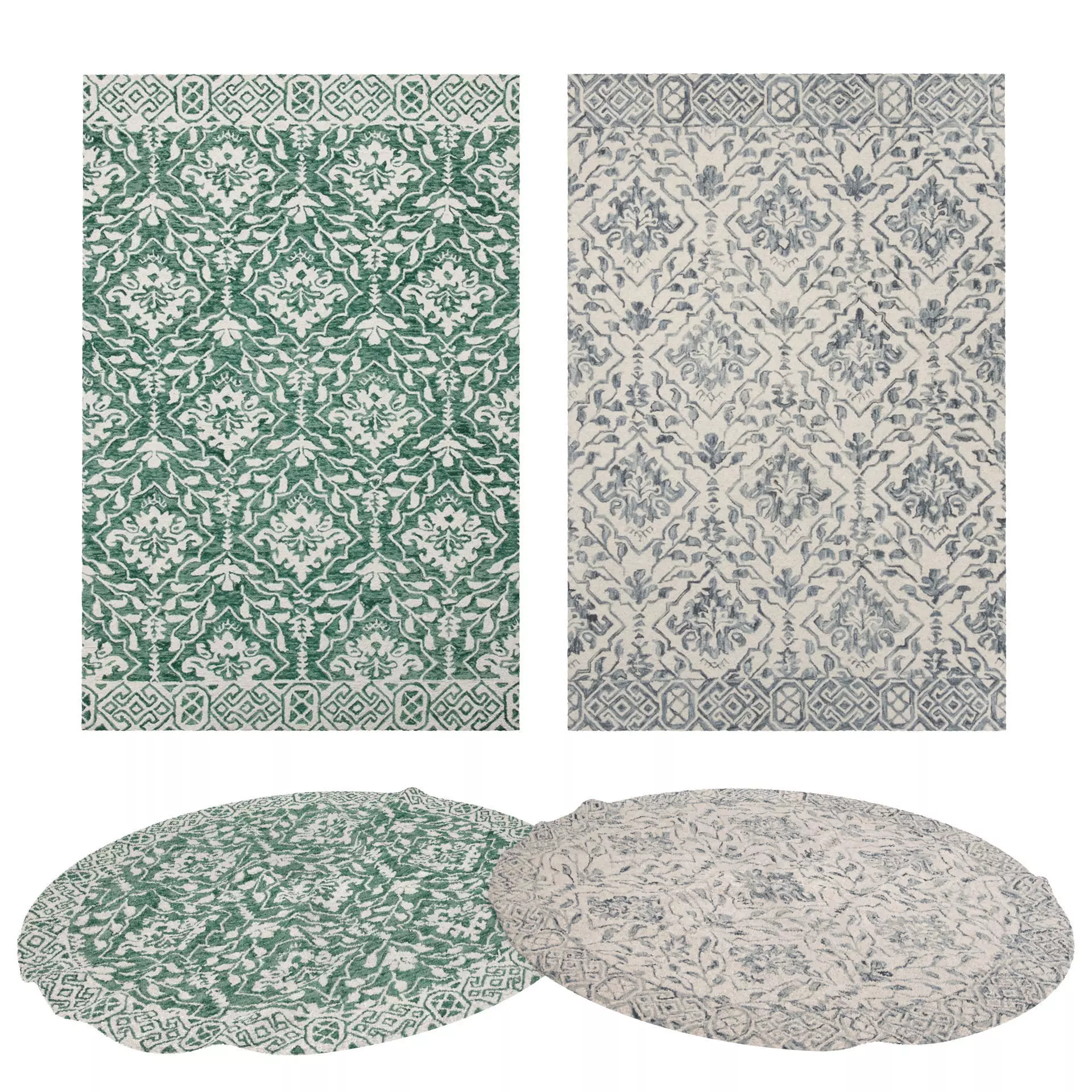 Rugs No 542 Low-poly 3D model_0