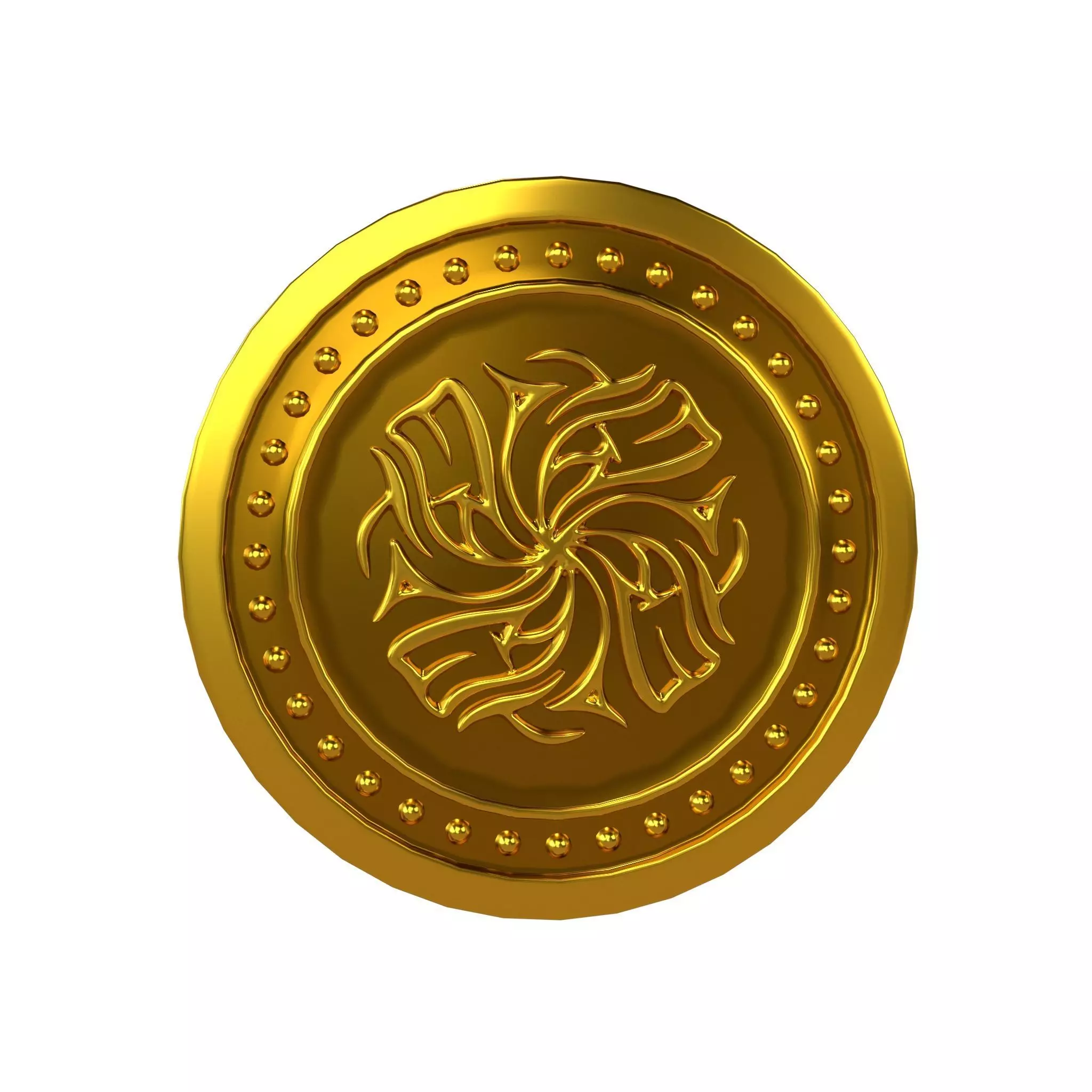 Ekta Coin v3 001 Low-poly 3D model_0