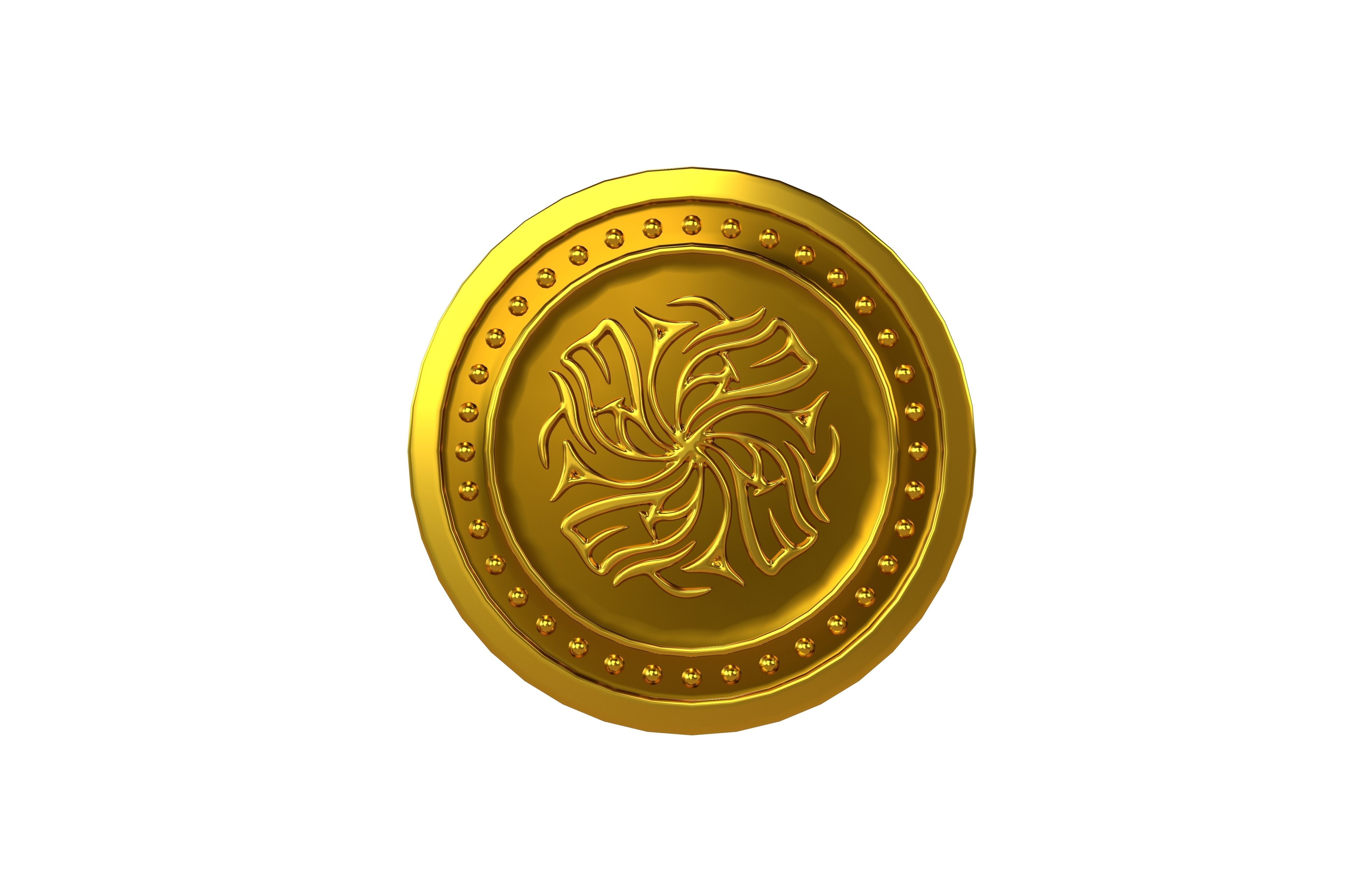 Ekta Coin v3 001 Low-poly 3D model_1