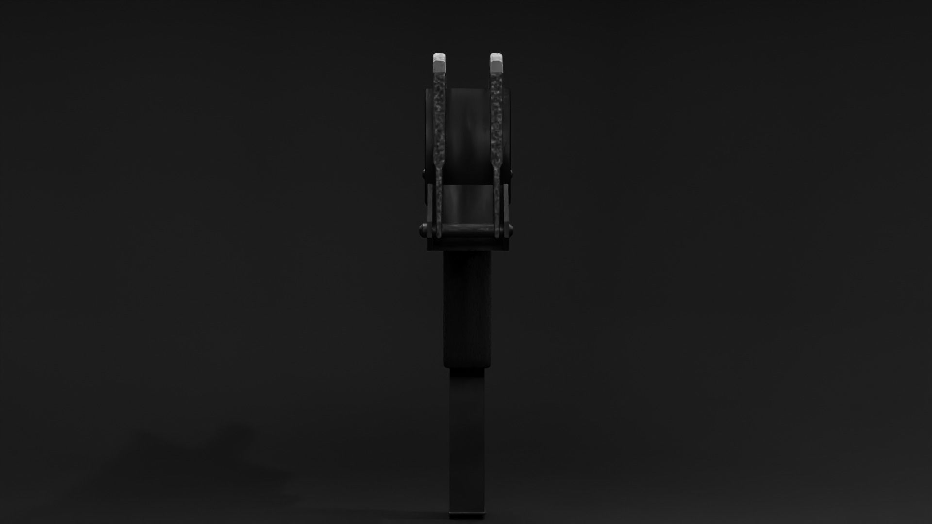 Mac 10 Low-poly 3D model_5