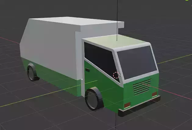 TRUCK LOW POLY garbage