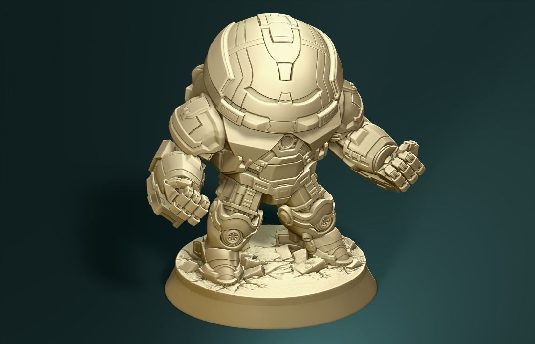 Chibi hulkbuster 3D print model_6