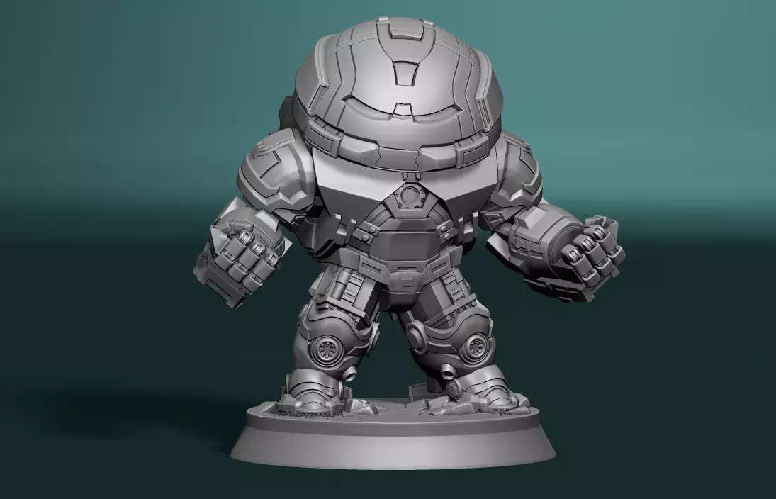 Chibi hulkbuster 3D print model_0