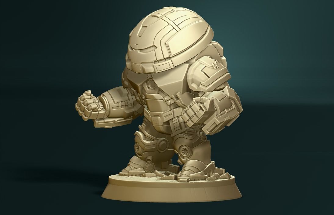 Chibi hulkbuster 3D print model_2