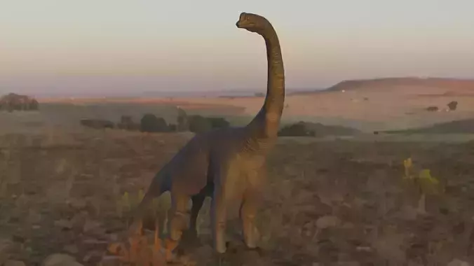 brachiosaurus rigged