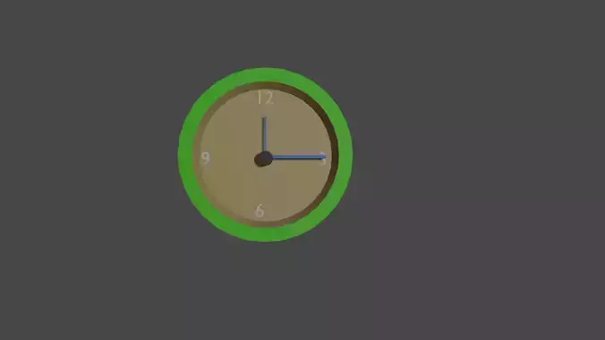 CLOCK low poly Free low-poly 3D model