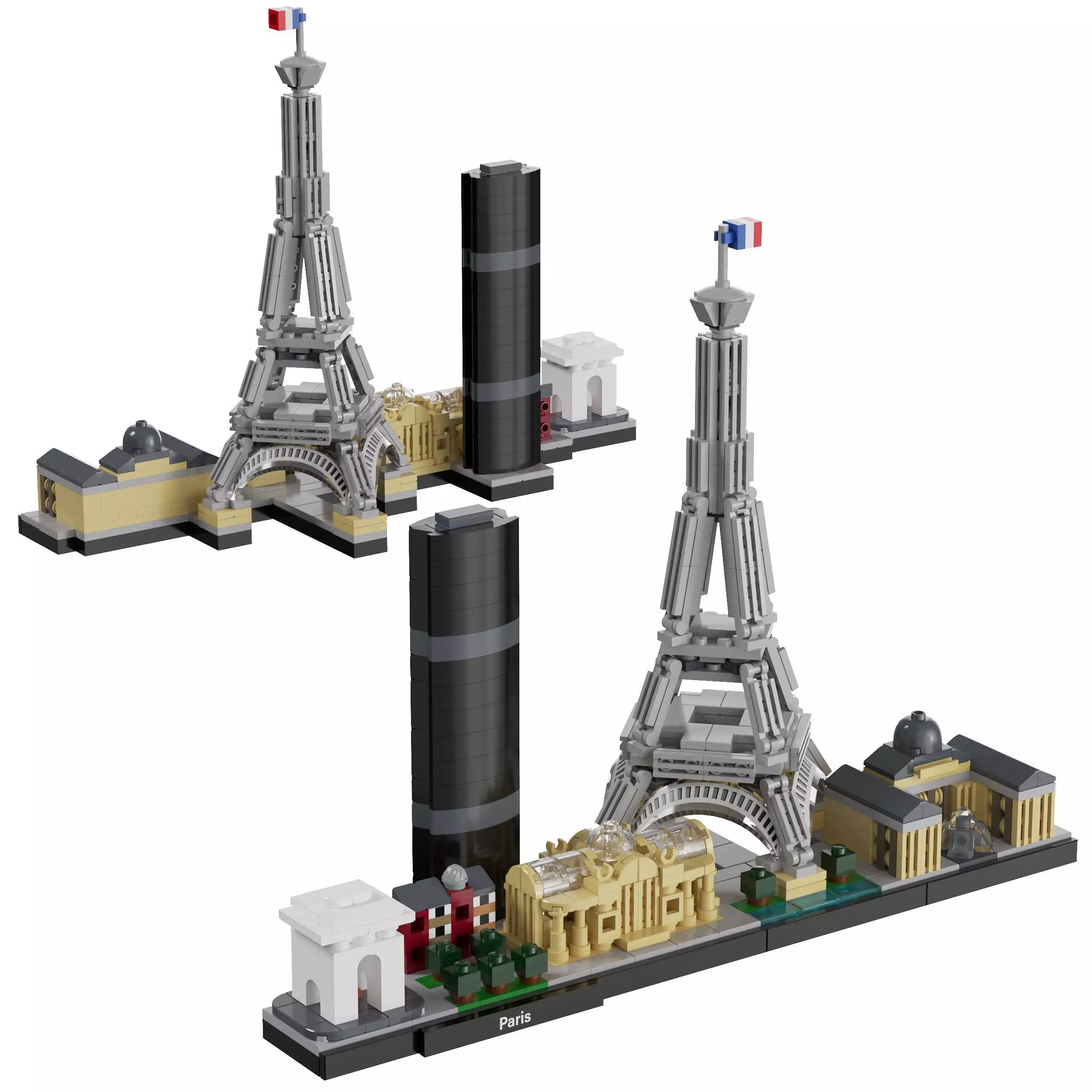 Lego Architecture Skyline - 21044 Paris 3D model_0