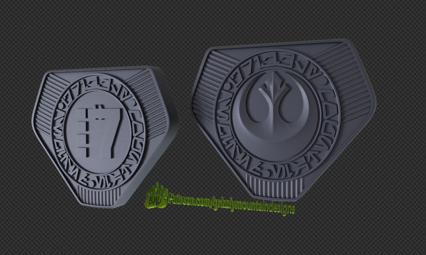 Book Of Boba Fett Credits or Credit Coins from star wars 3D print model_2