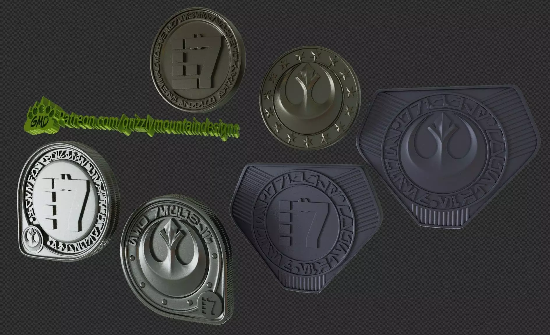 Book Of Boba Fett Credits or Credit Coins from star wars 3D print model_0