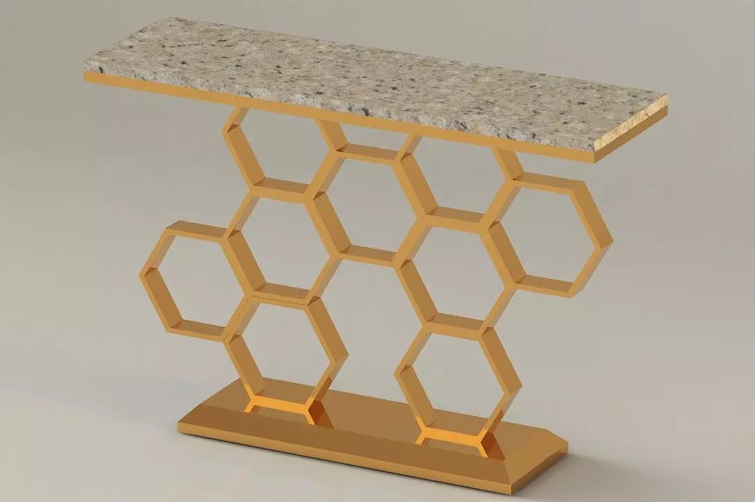Console-1008 beehive console table 3D model