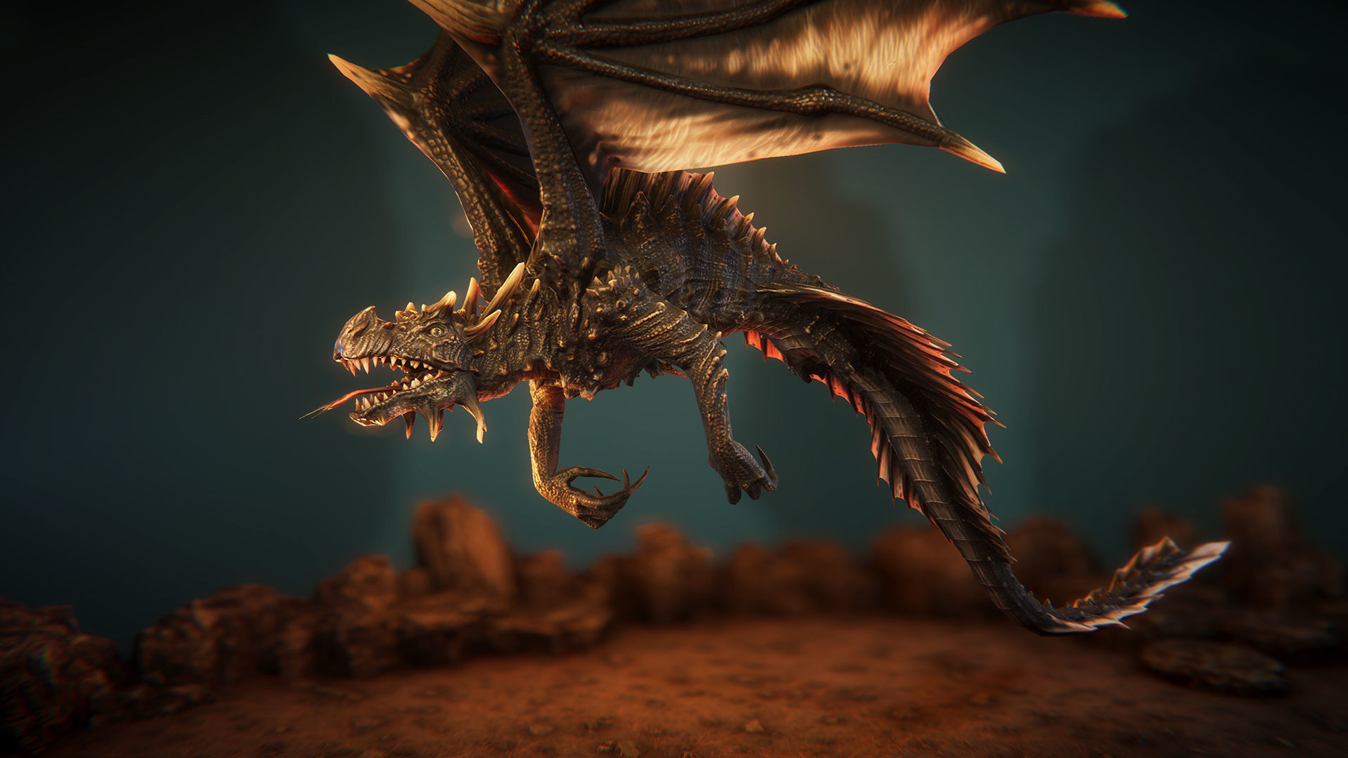 Wyrms game ready Low-poly 3D model_5