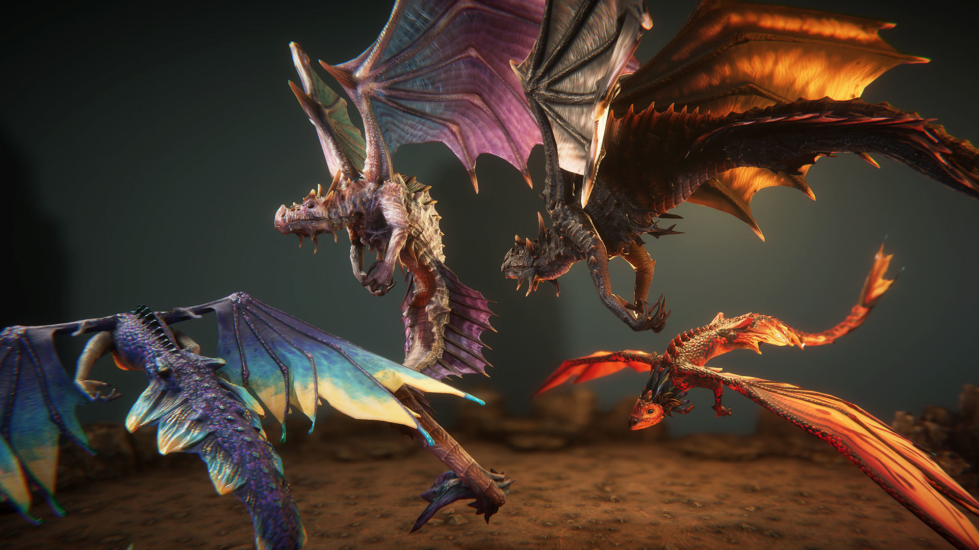 Wyrms game ready Low-poly 3D model_2