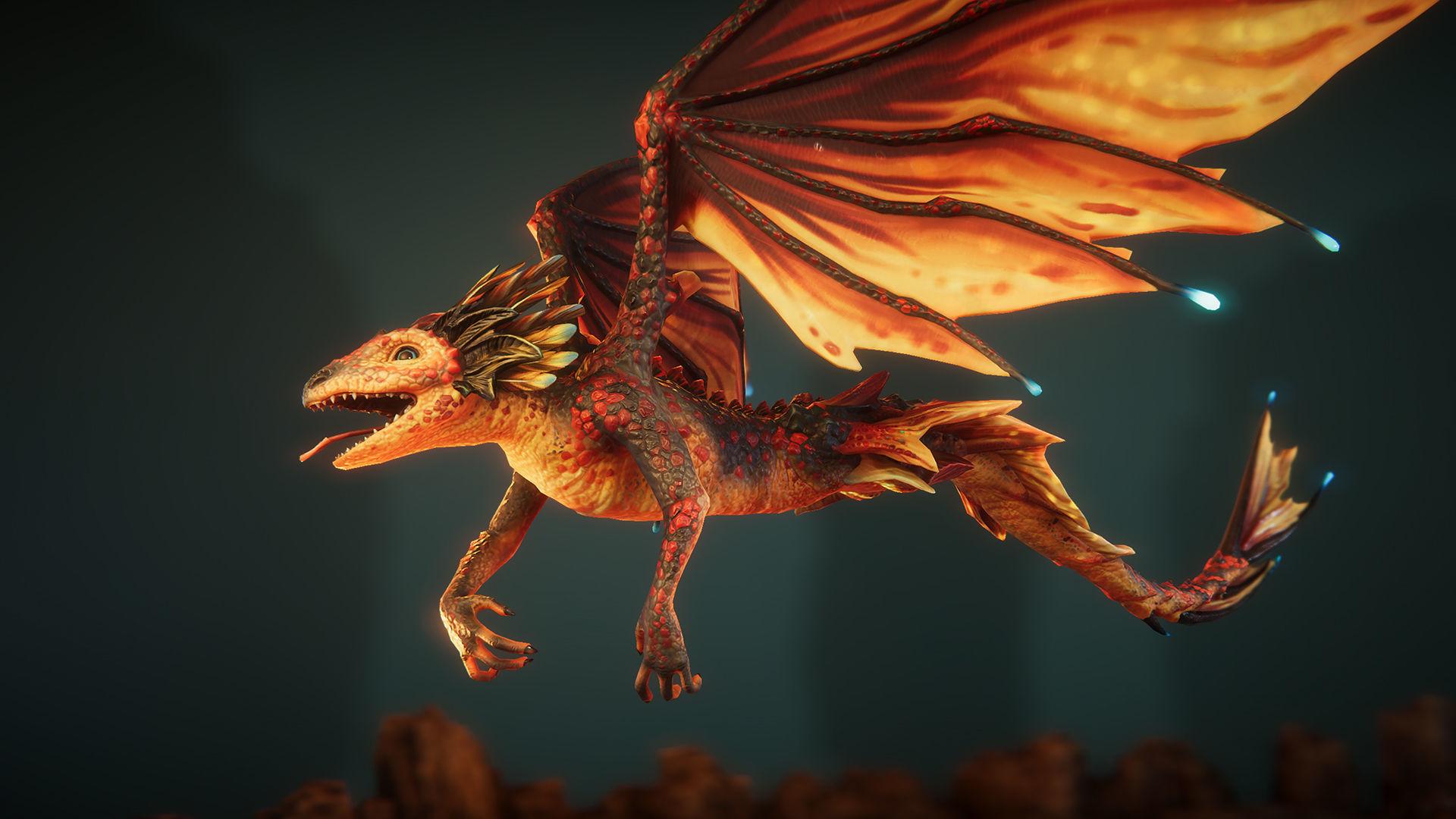 Wyrms game ready Low-poly 3D model_7