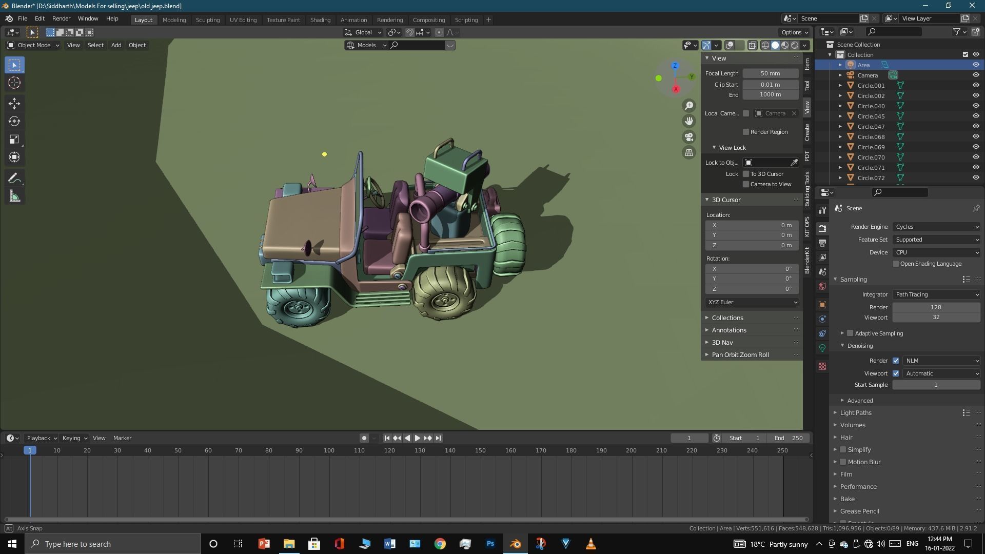 Old Jeep  3D model_41