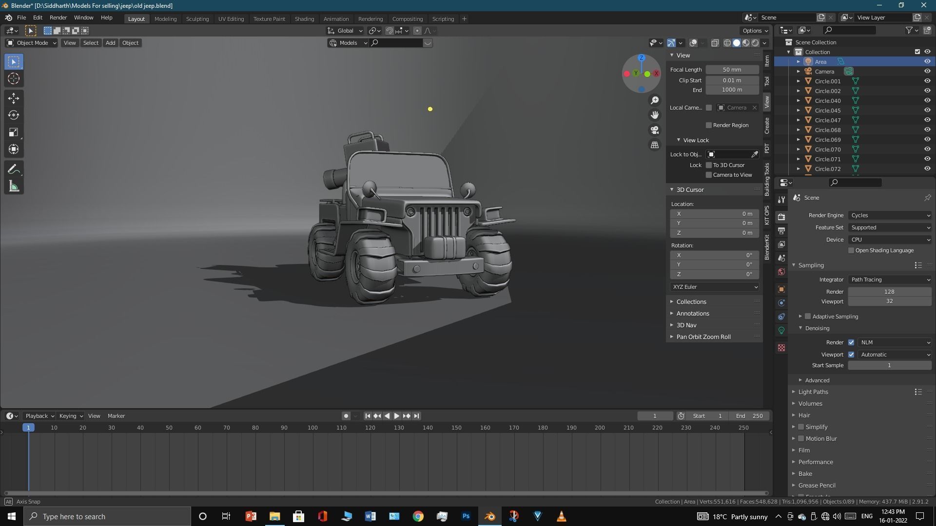 Old Jeep  3D model_14