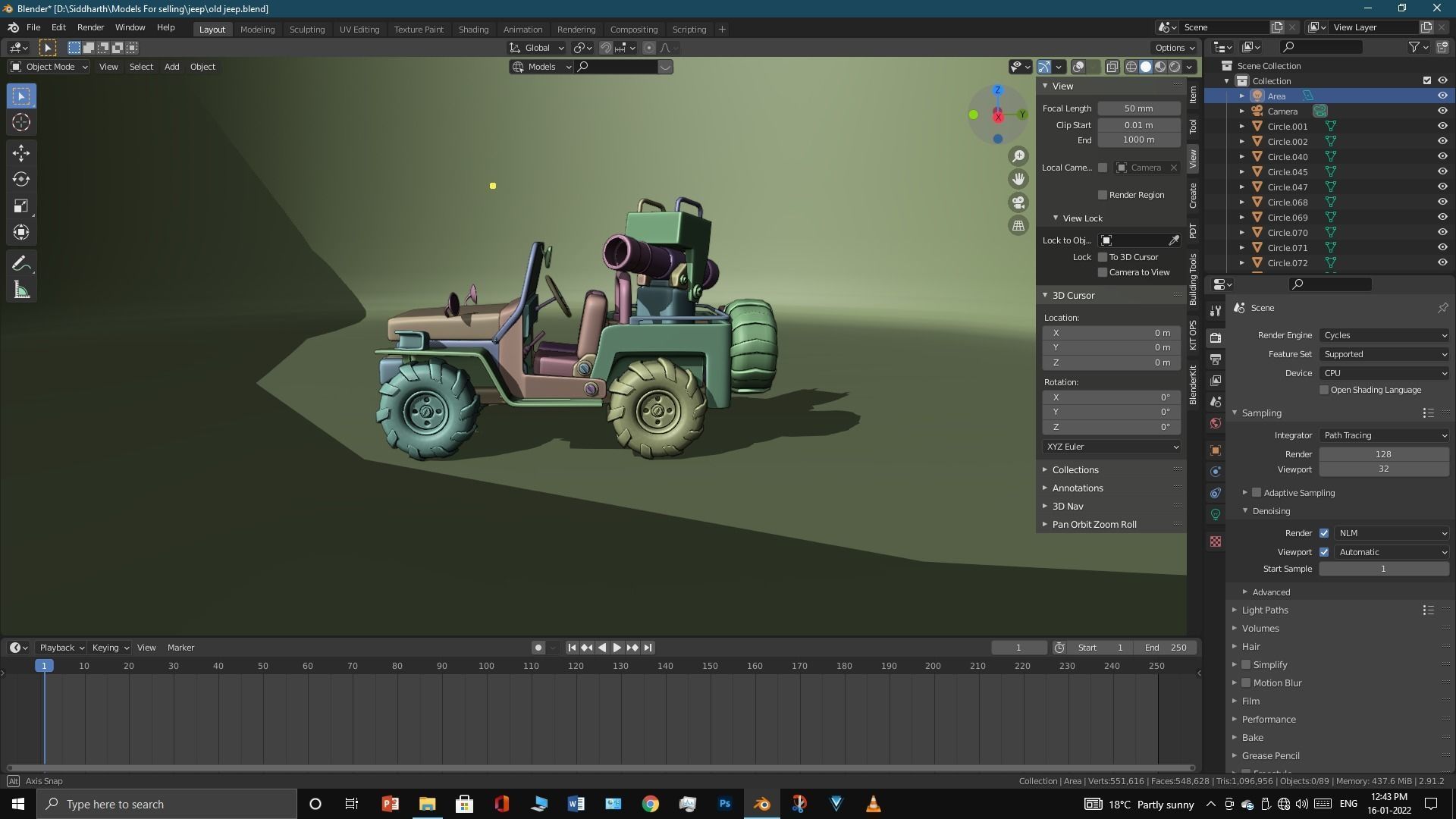 Old Jeep  3D model_29