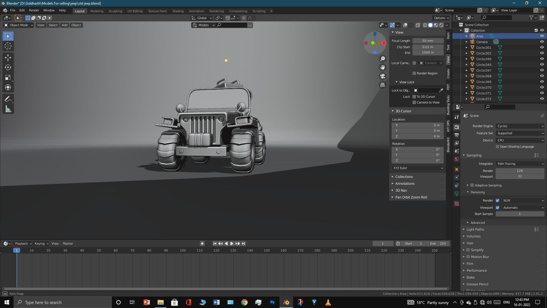 Old Jeep  3D model_18