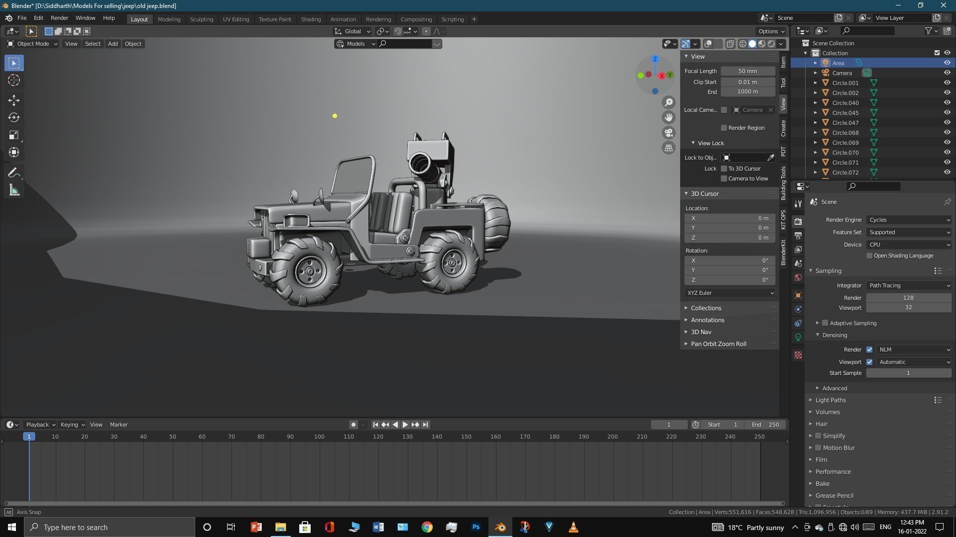 Old Jeep  3D model_22