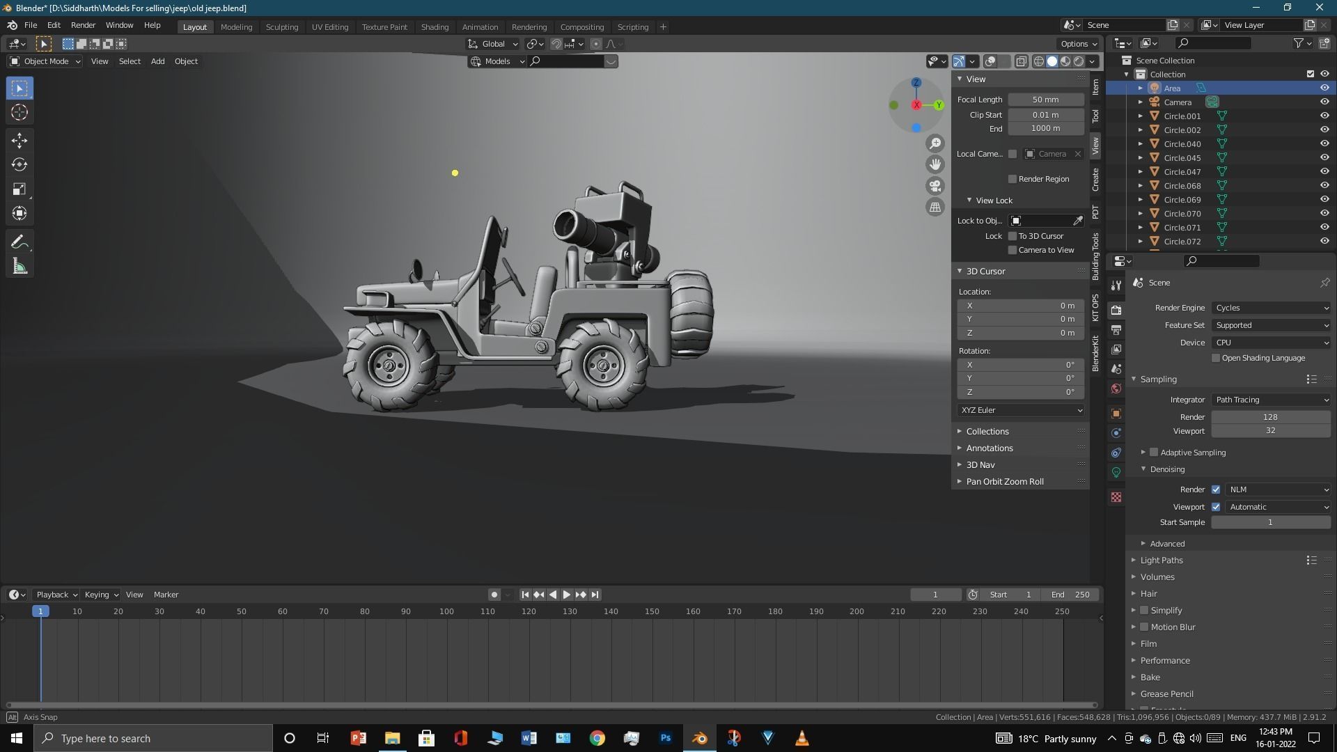 Old Jeep  3D model_53
