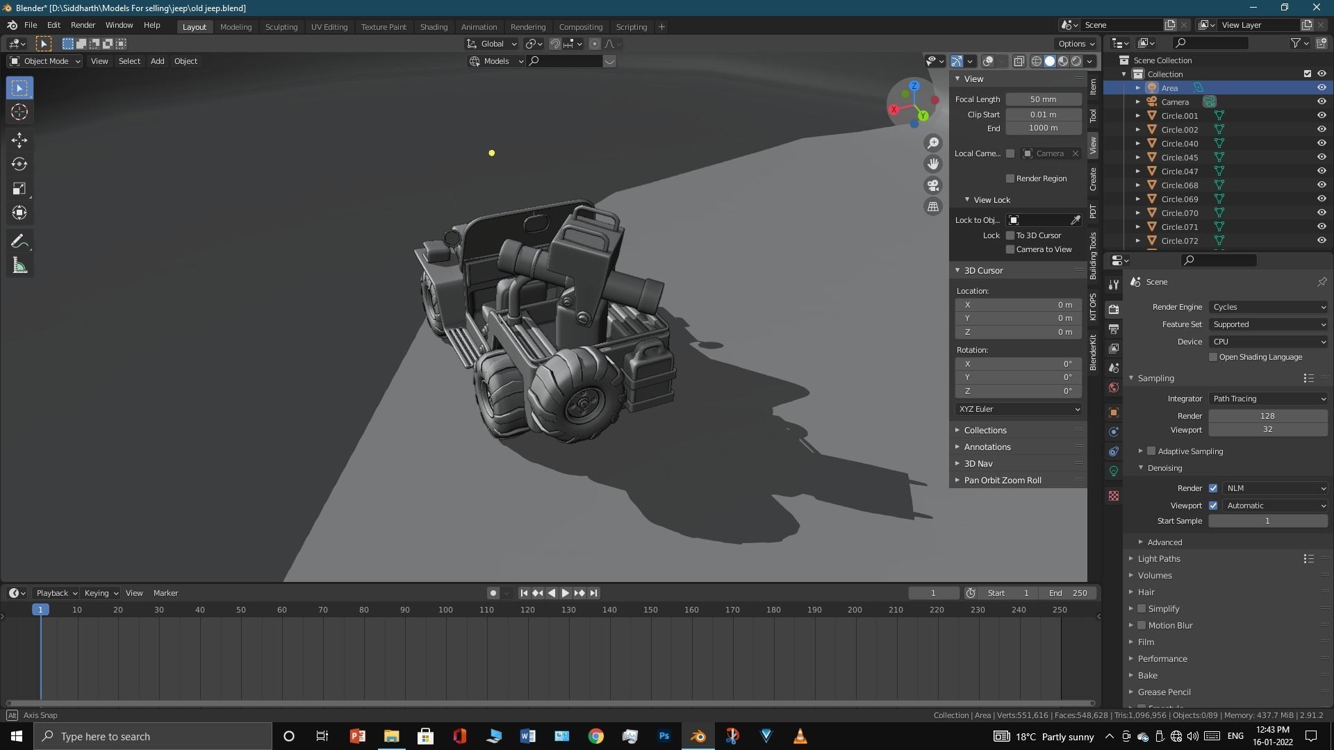 Old Jeep  3D model_56