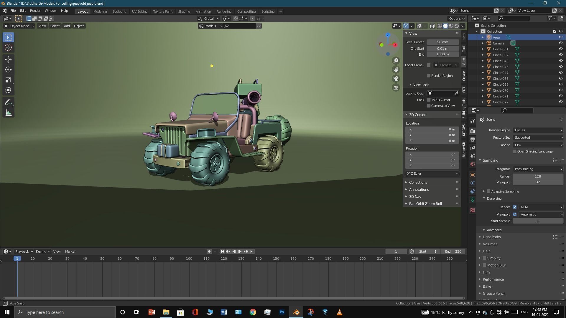 Old Jeep  3D model_32