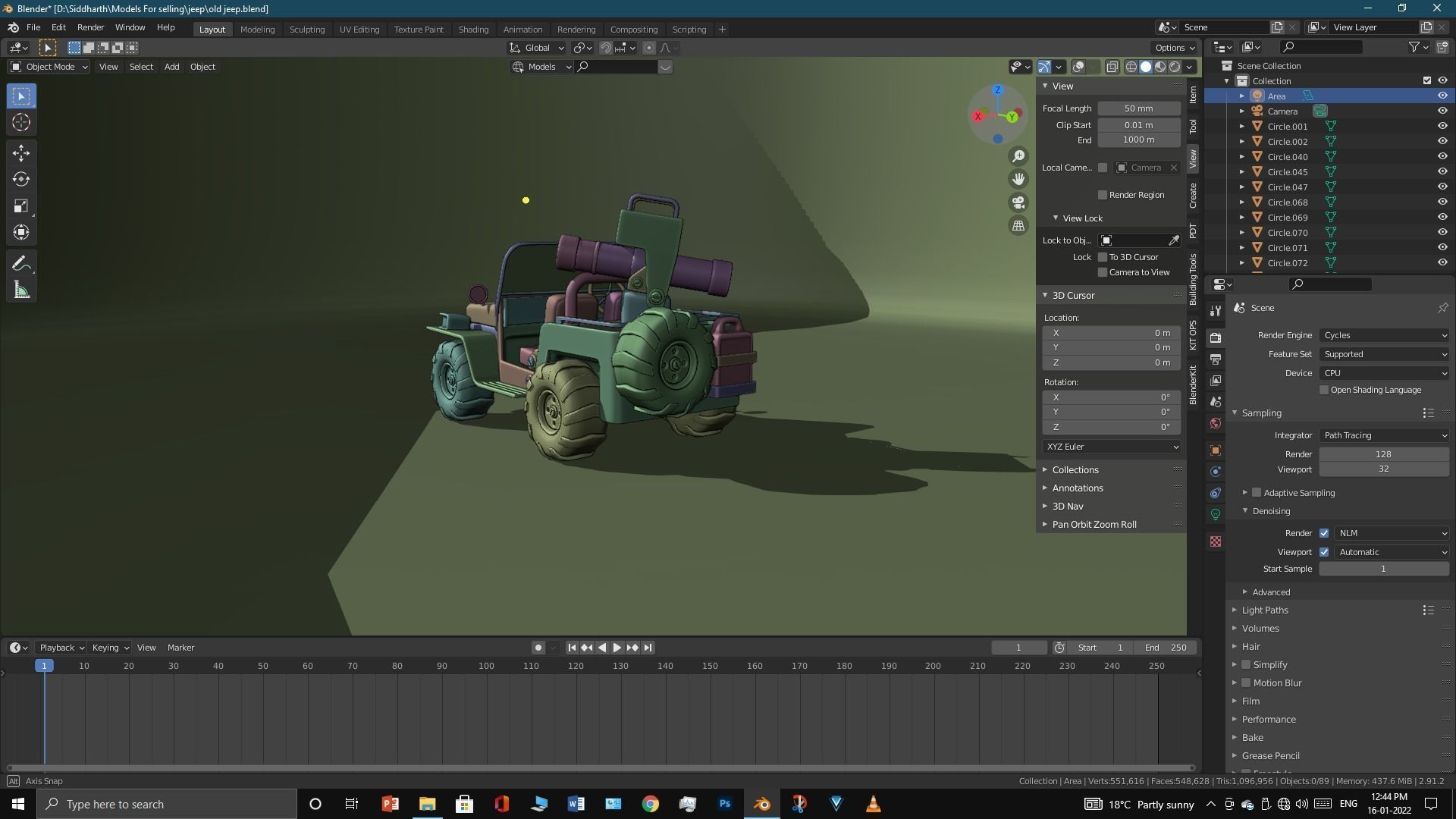 Old Jeep  3D model_26