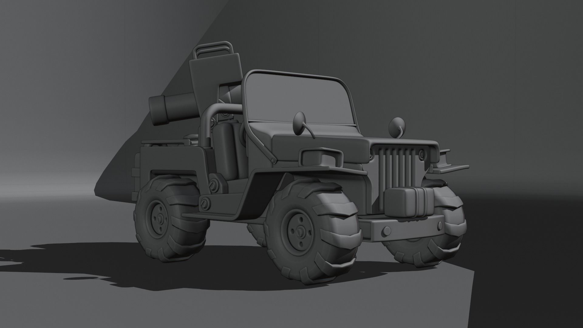 Old Jeep  3D model_10