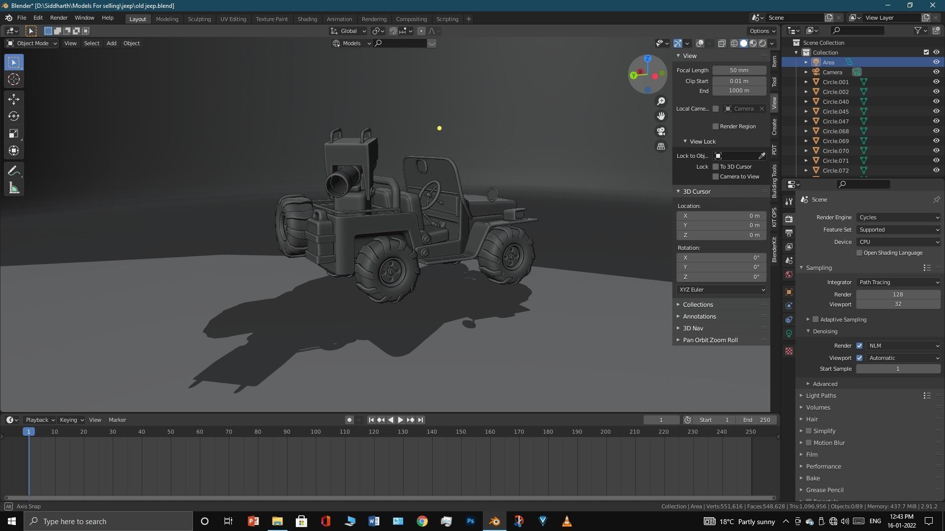 Old Jeep  3D model_17