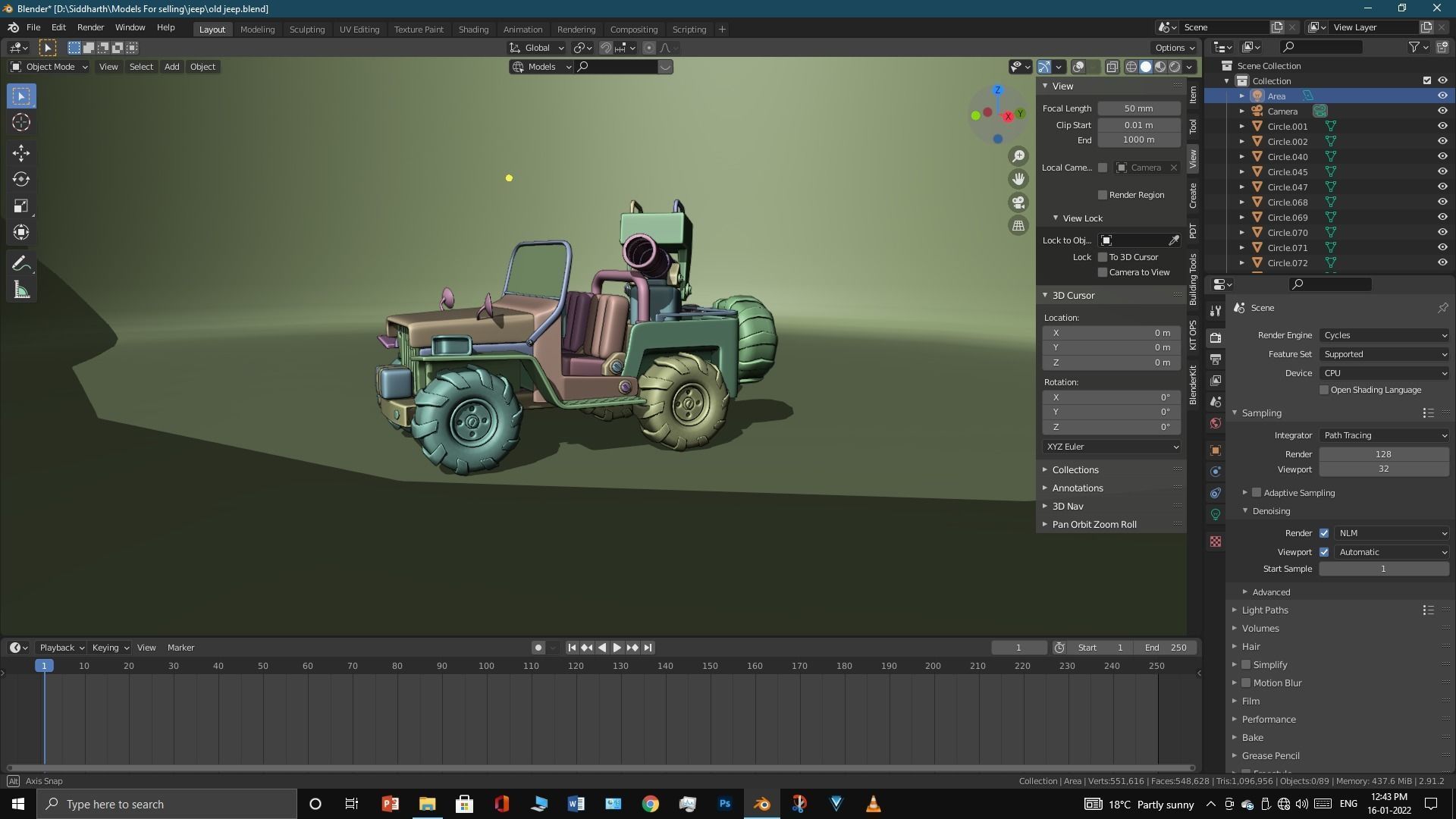 Old Jeep  3D model_27