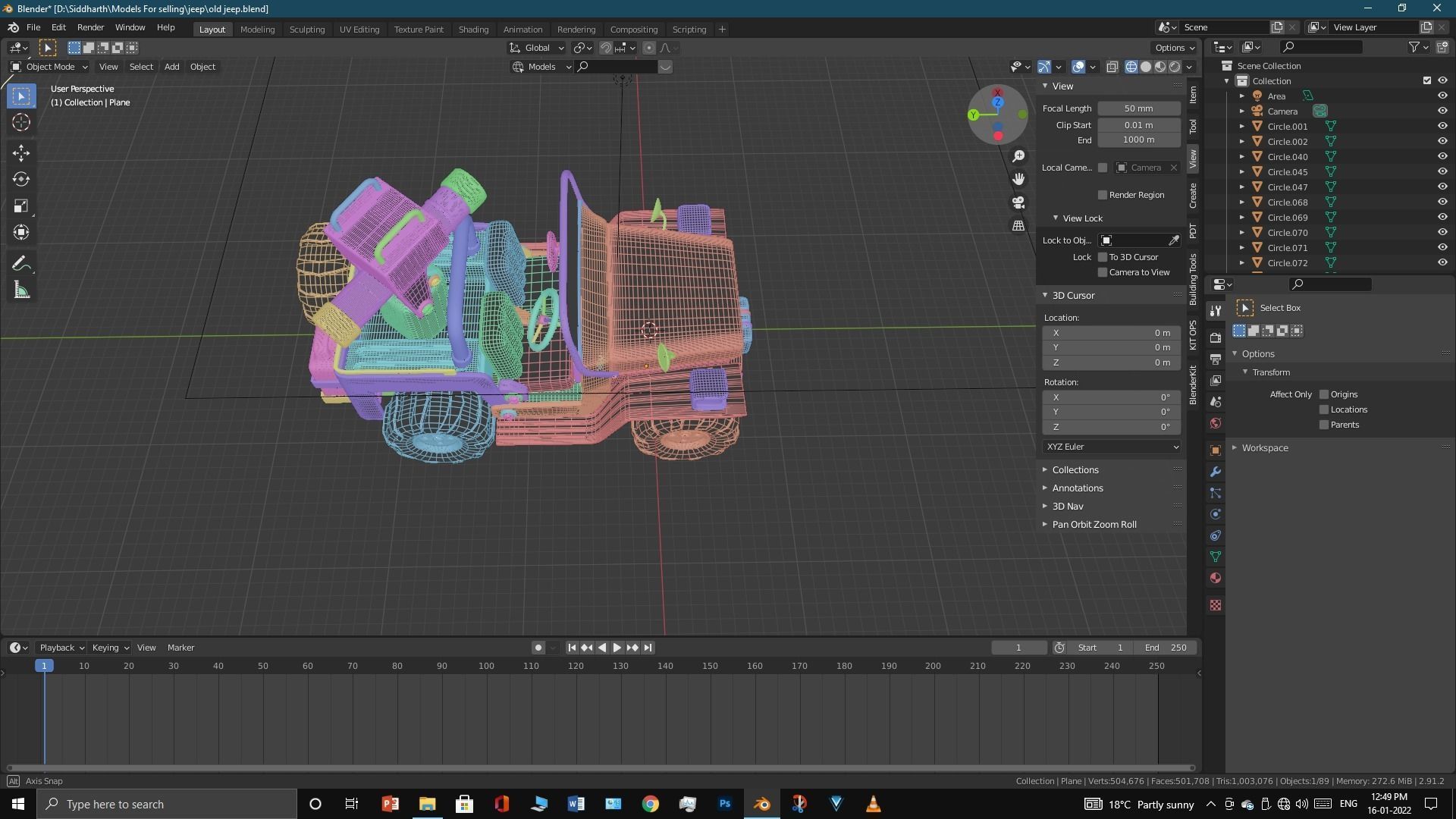 Old Jeep  3D model_42