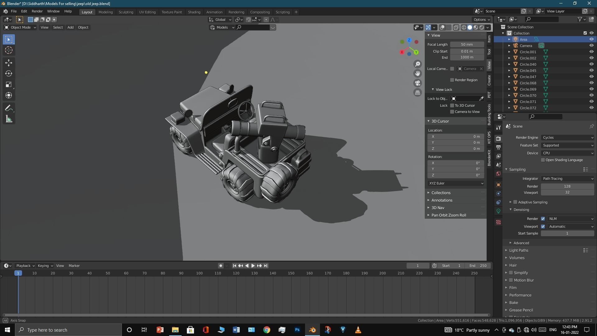 Old Jeep  3D model_57
