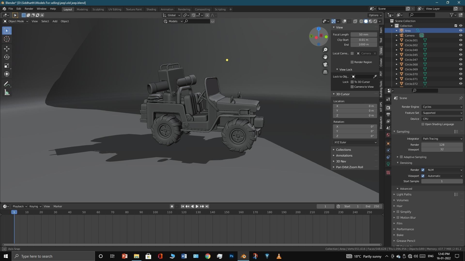 Old Jeep  3D model_19