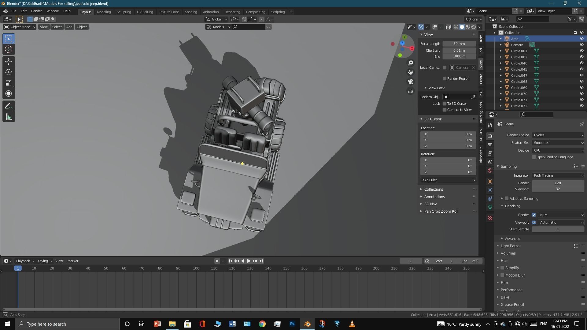 Old Jeep  3D model_50