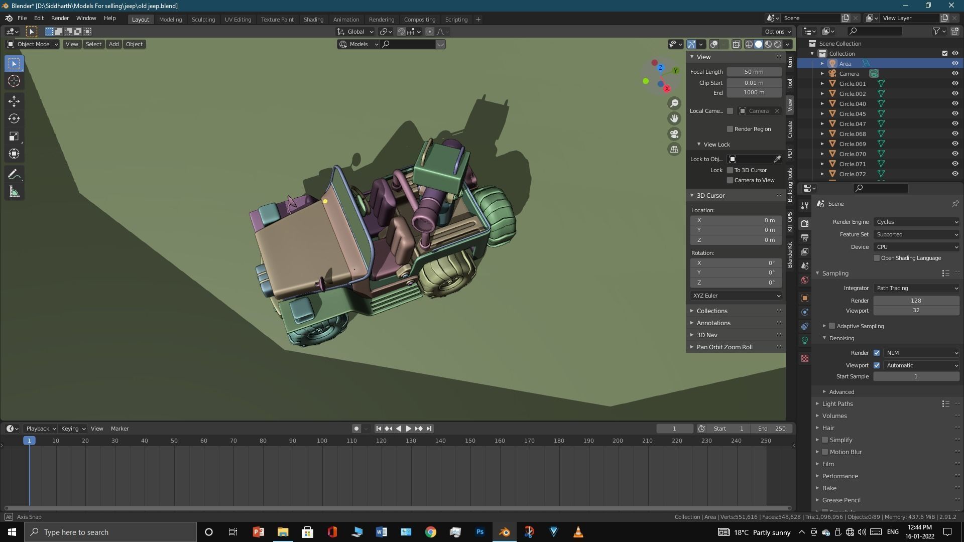 Old Jeep  3D model_38