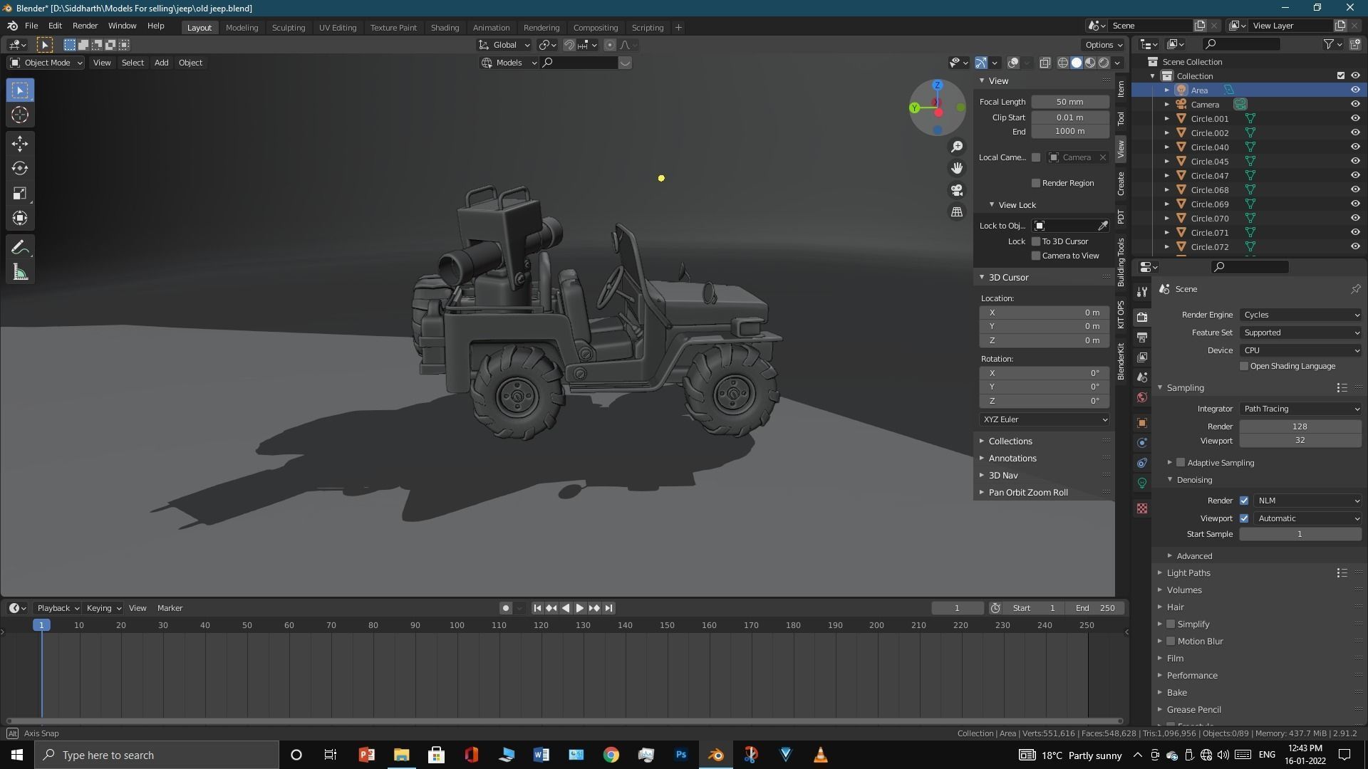 Old Jeep  3D model_15