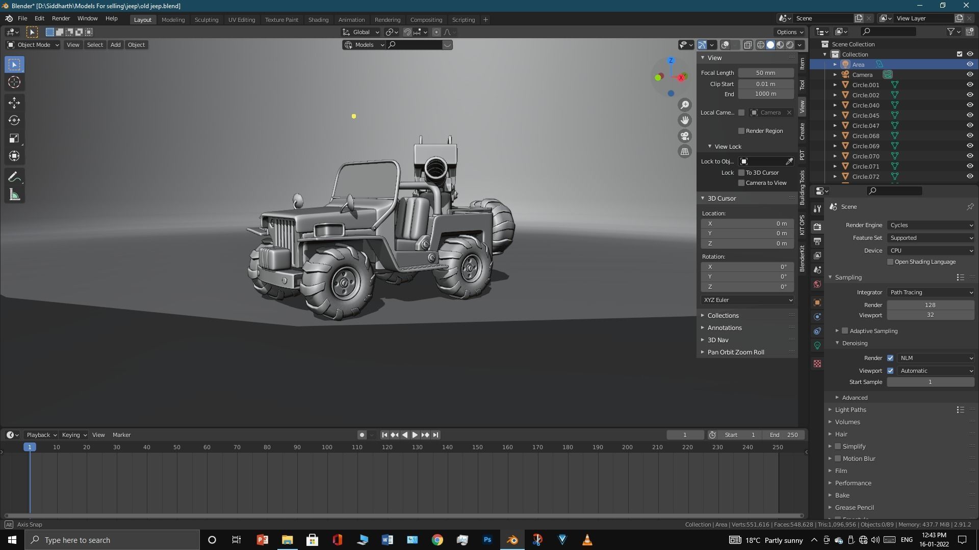 Old Jeep  3D model_11