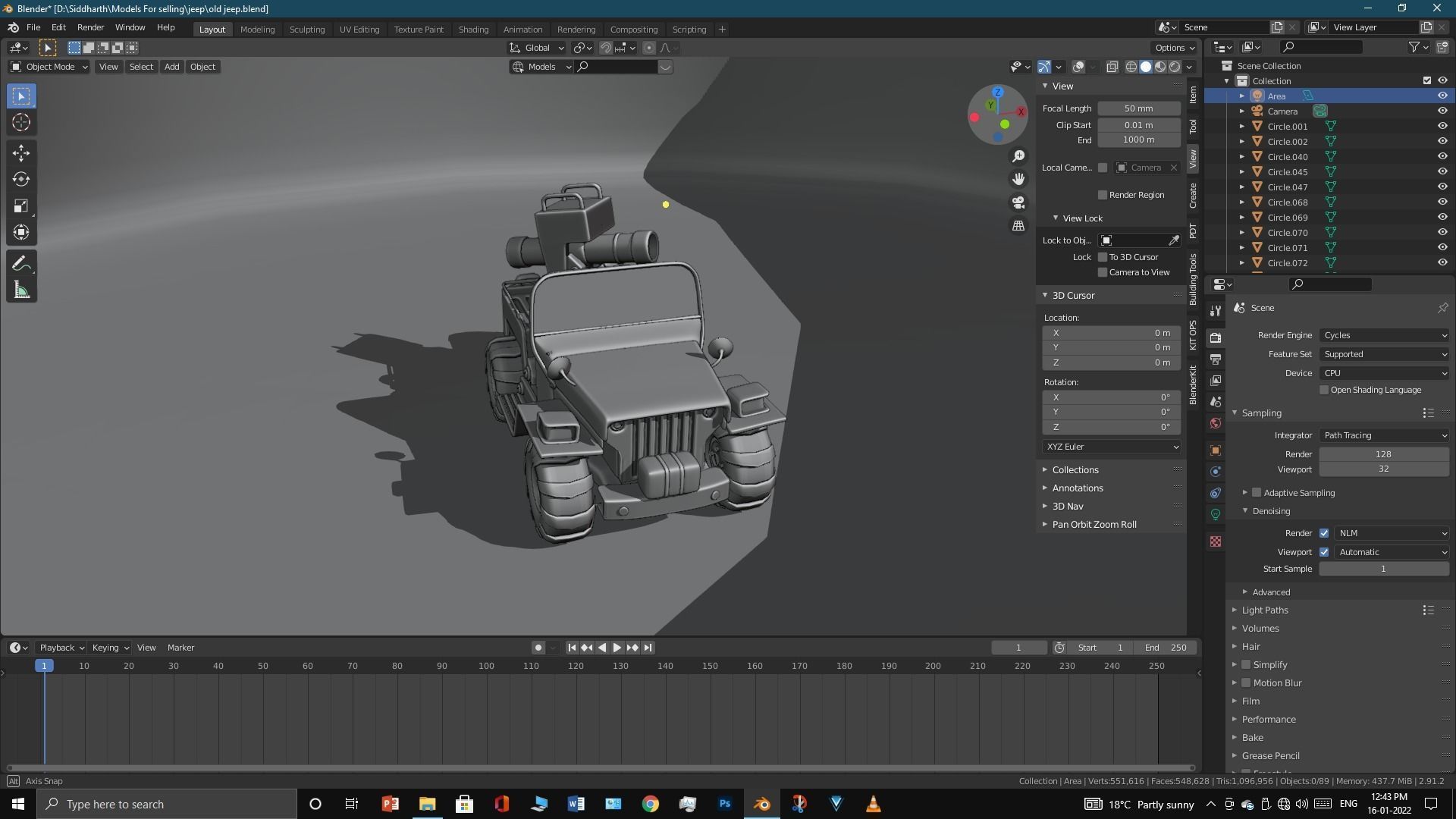 Old Jeep  3D model_48