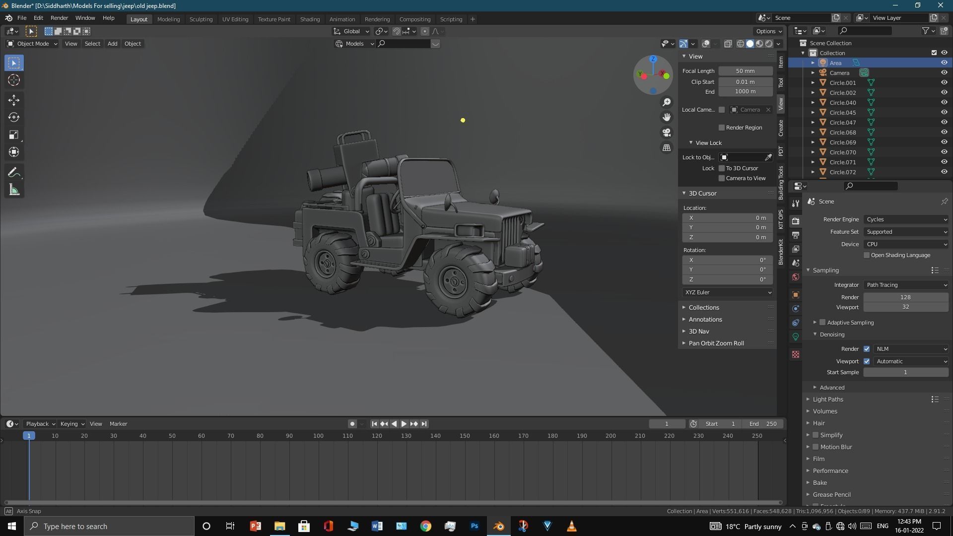 Old Jeep  3D model_13