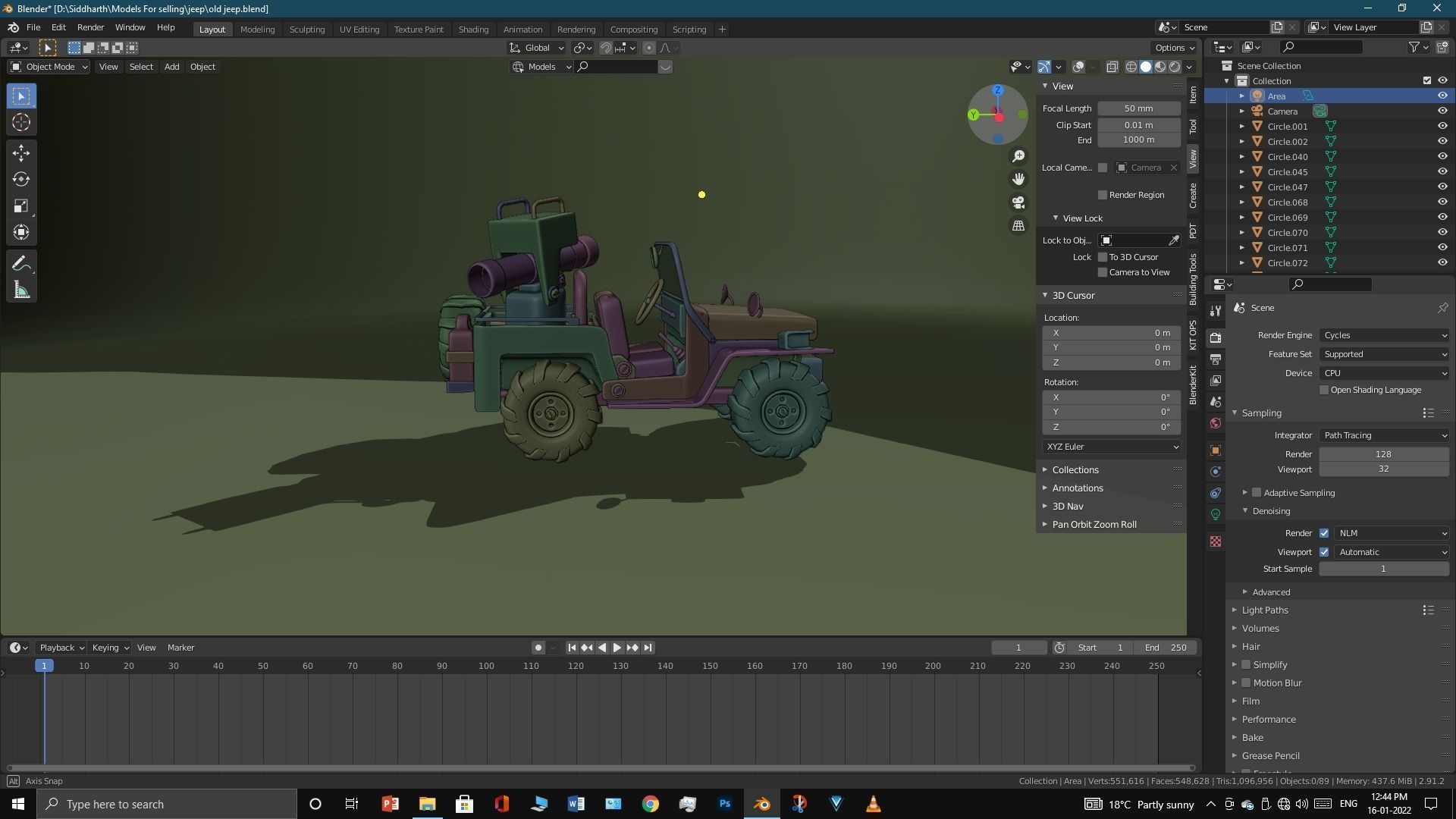Old Jeep  3D model_34