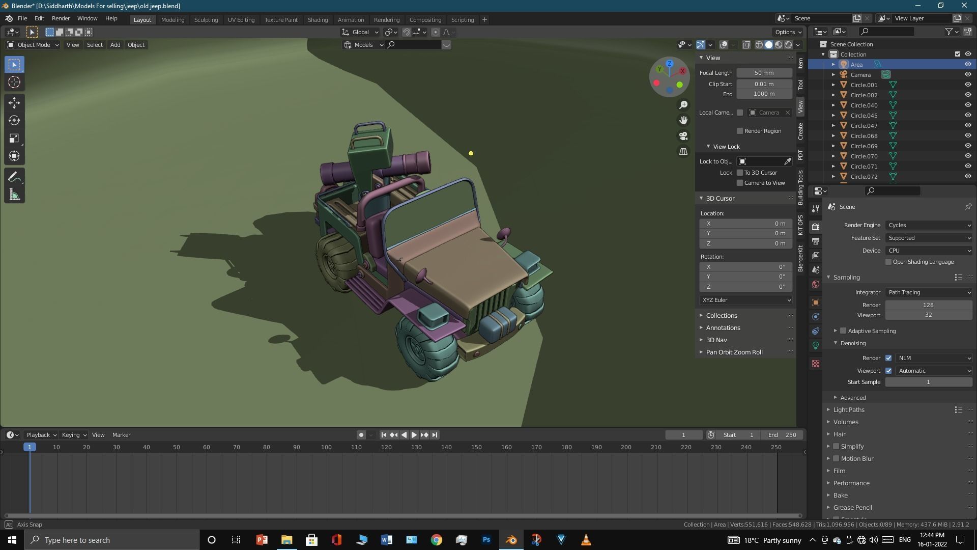 Old Jeep  3D model_37