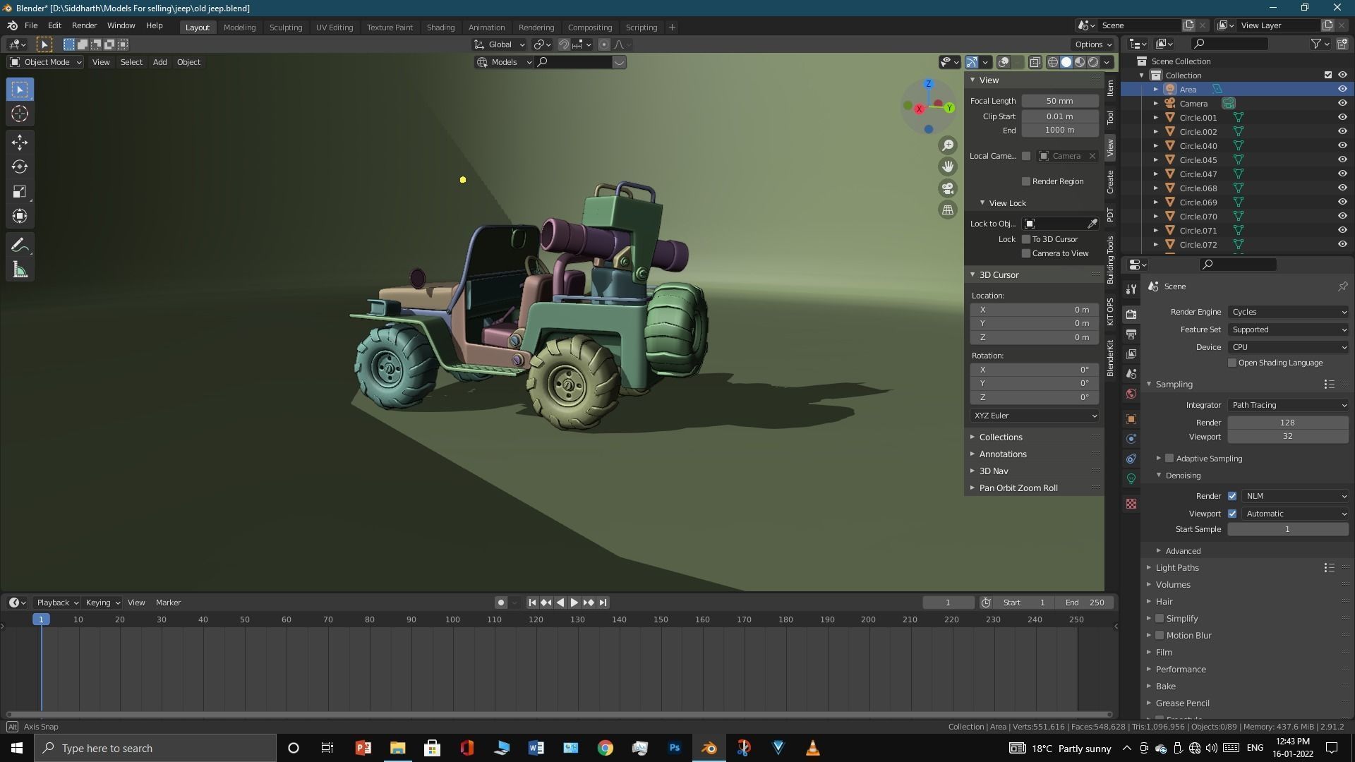 Old Jeep  3D model_28