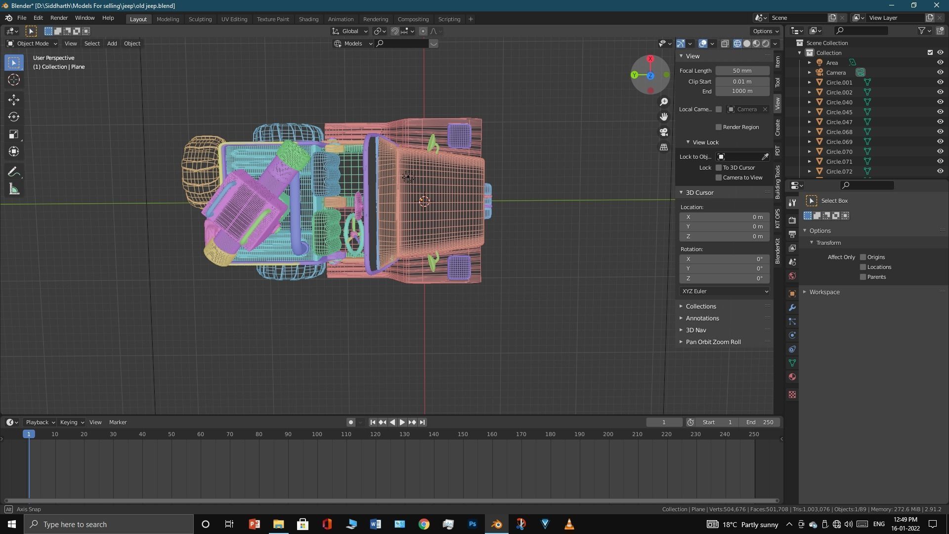 Old Jeep  3D model_43