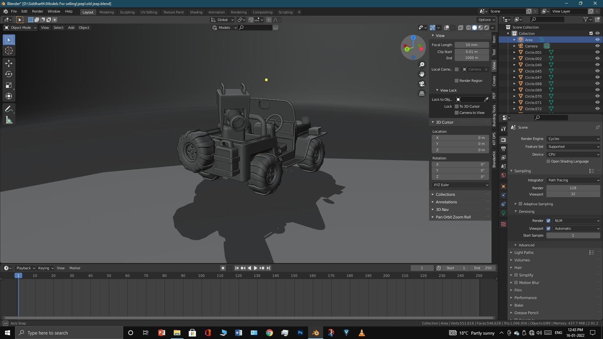 Old Jeep  3D model_46