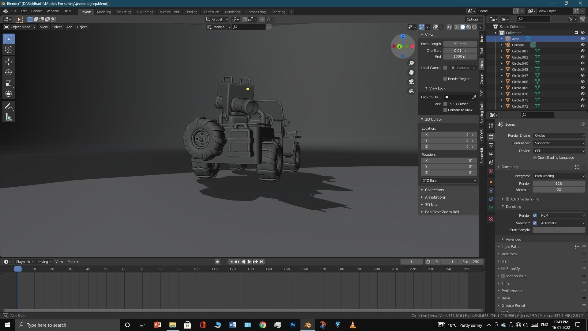 Old Jeep  3D model_24