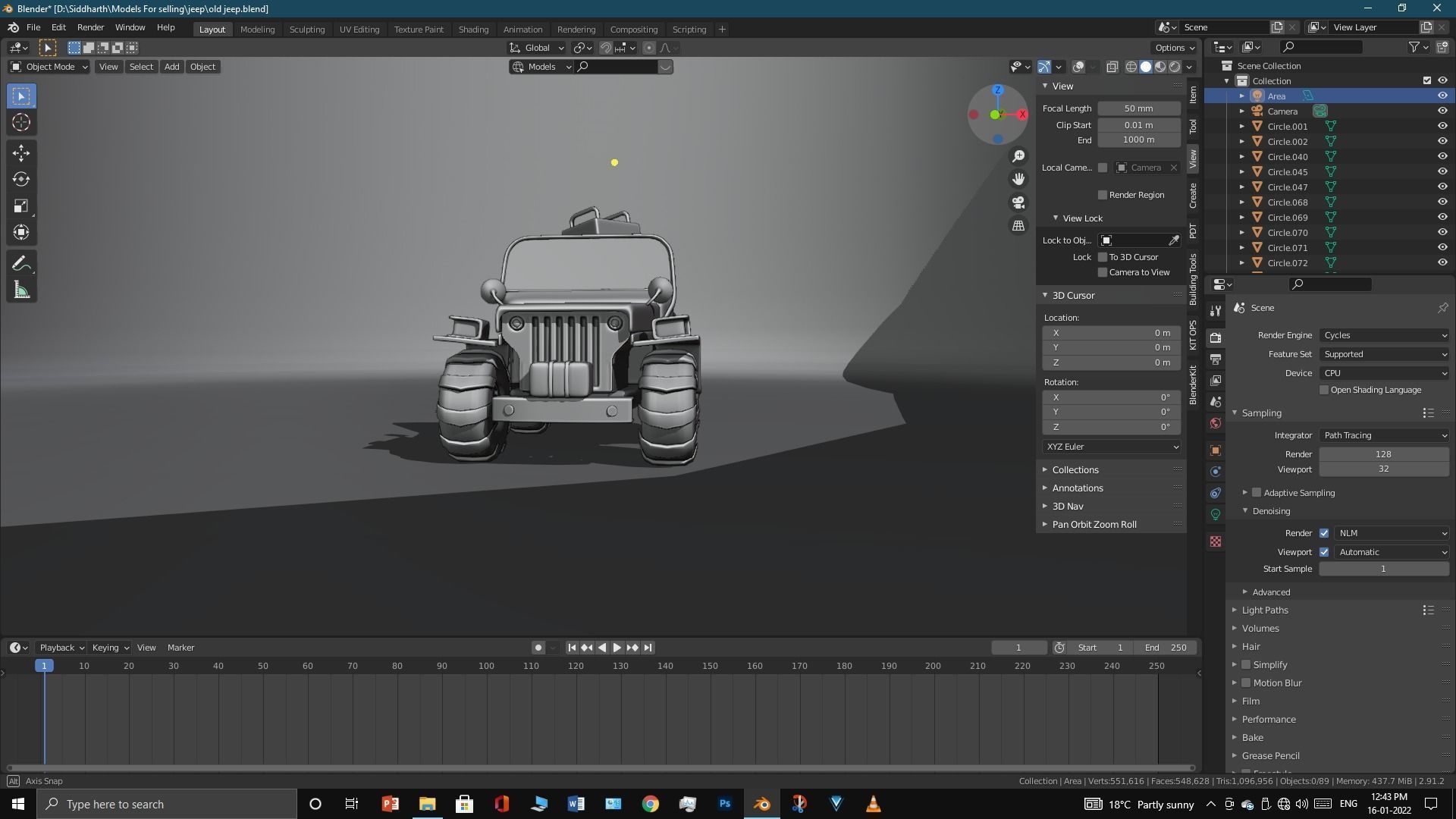 Old Jeep  3D model_25