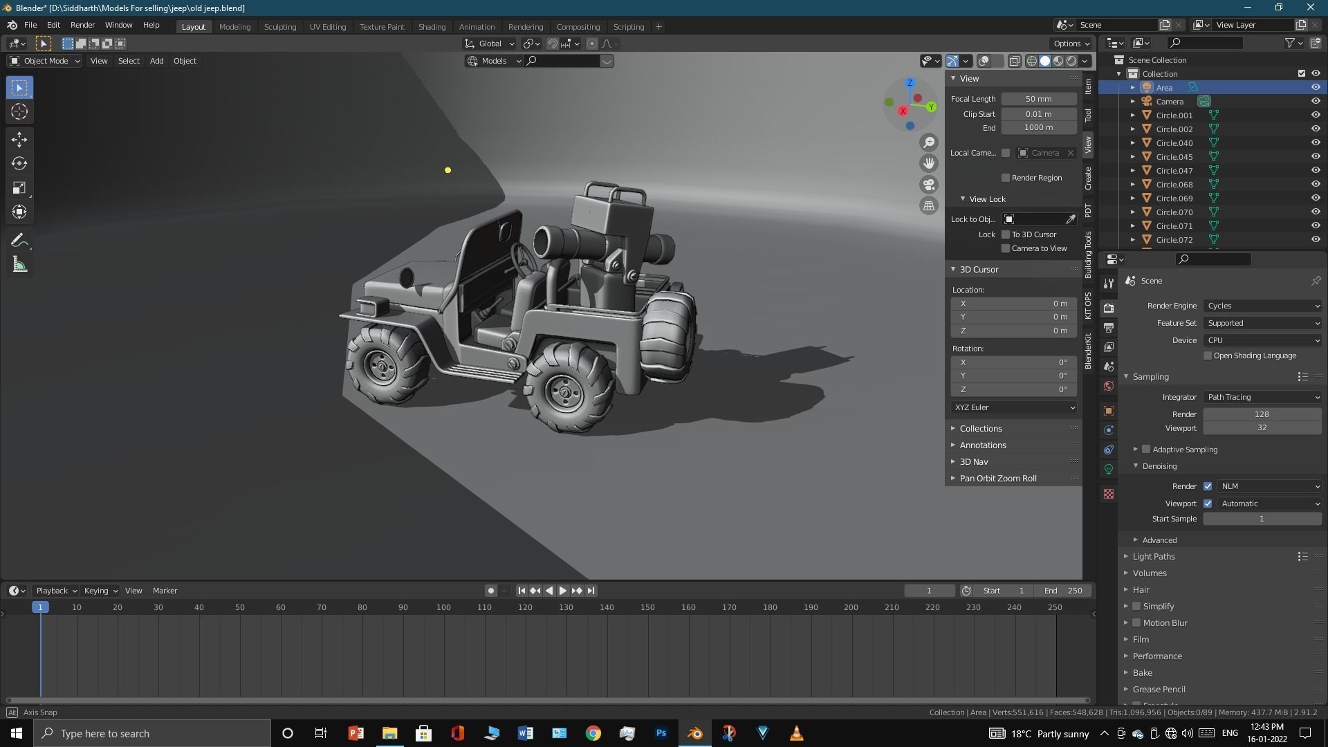 Old Jeep  3D model_21