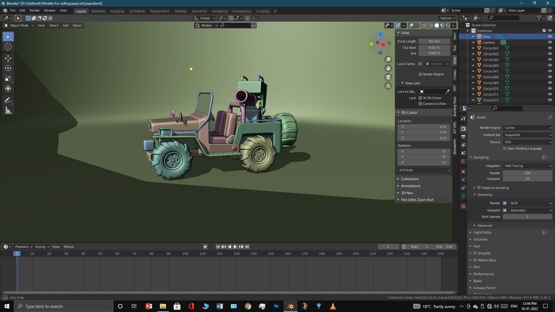 Old Jeep  3D model_33