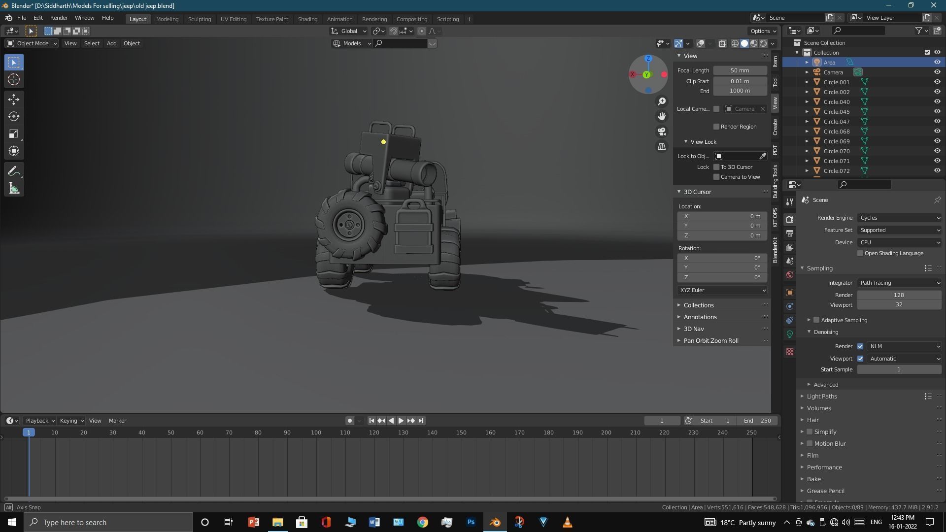 Old Jeep  3D model_20