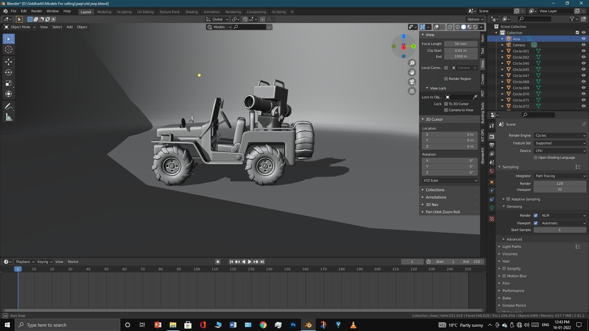 Old Jeep  3D model_49