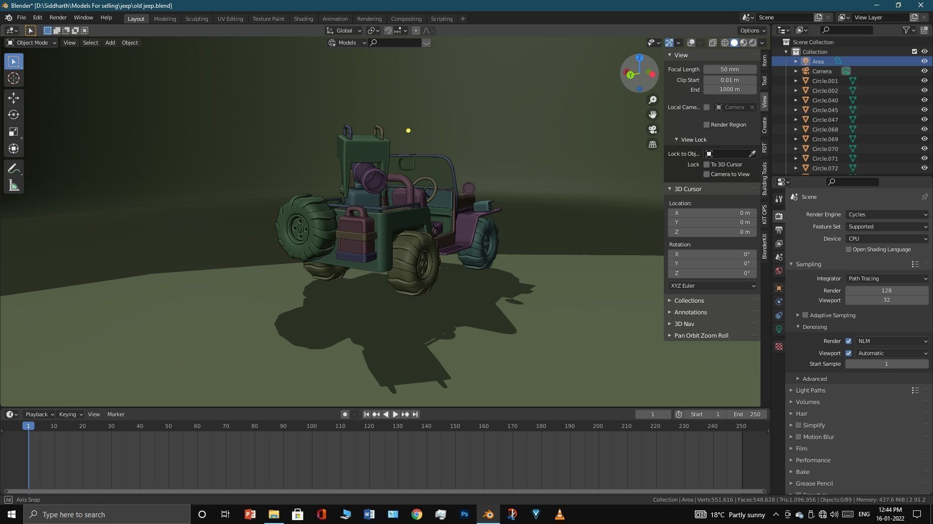 Old Jeep  3D model_30